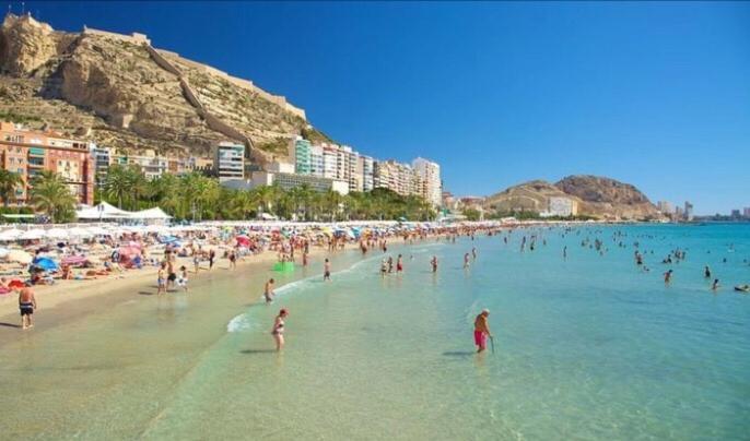 Alicante Centre ,Plage Et Quartier Anime,Wifi ,Climatisation Eksteriør bilde